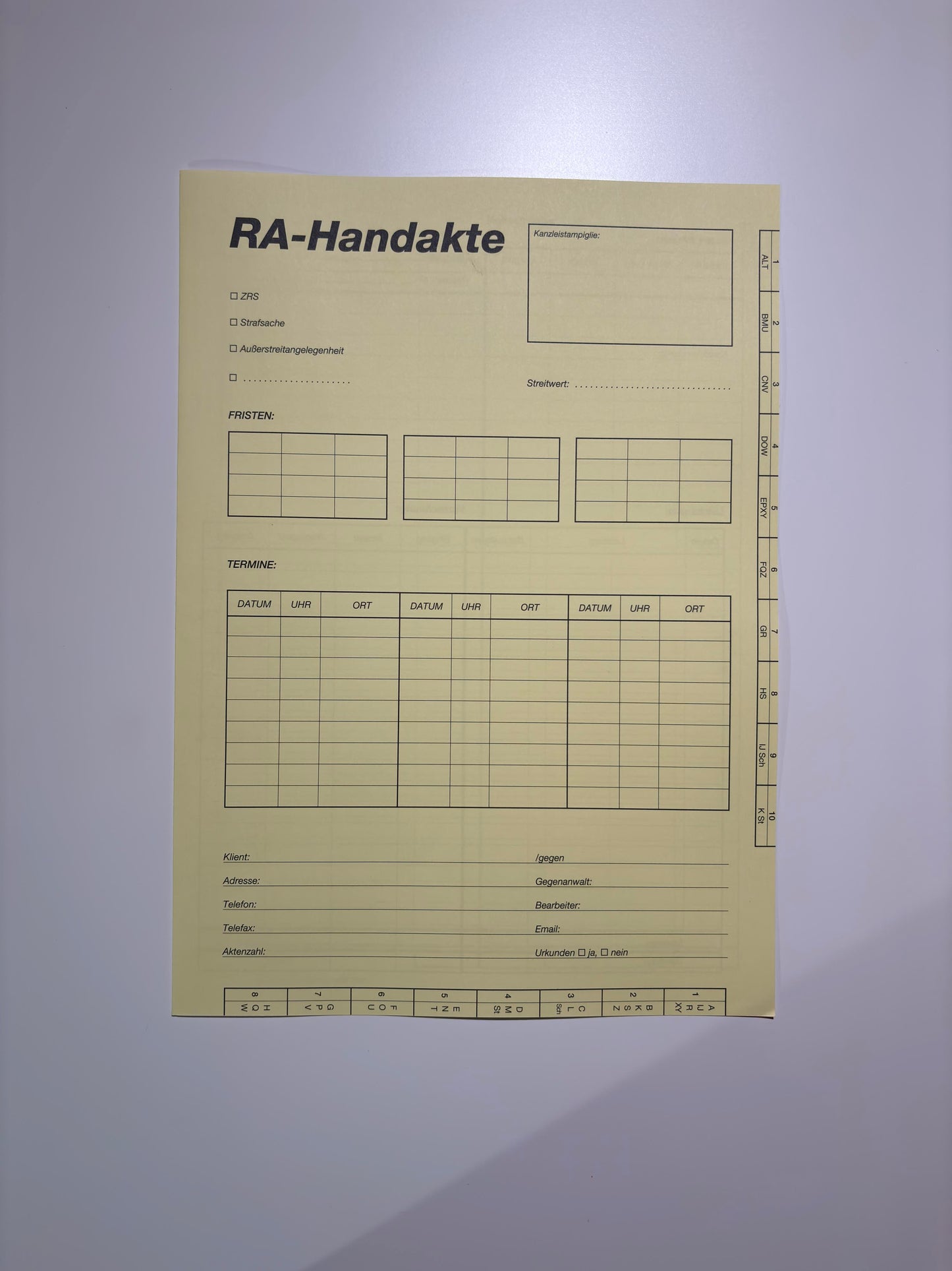 Handakten-Umschläge - 200 Stück je Verpackungseinheit