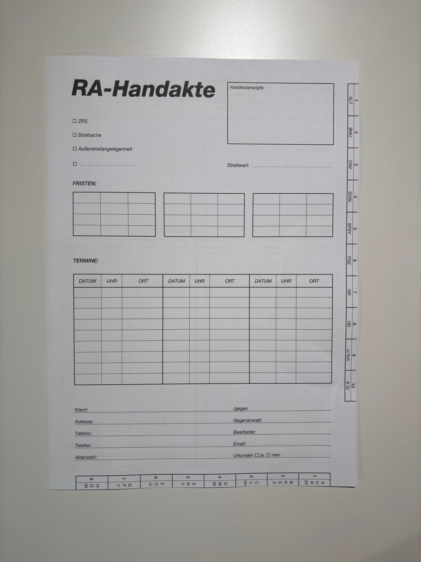 Handakten-Umschläge - 200 Stück je Verpackungseinheit